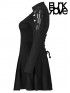 Plus-Size Goth Chain Link Print Dress