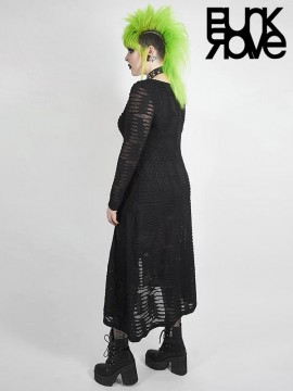 Plus-Size Gothic Snake Scales Flower Dress