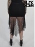 Plus-Size Punk Enchanting Fishtail Mesh Skirt