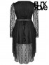 Plus-Size Gothic Harness Lace Dress