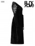 Plus-Size Goth Black Velvet Sexy Dress