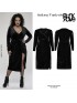 Plus-Size Goth Black Velvet Sexy Dress