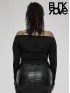 Plus Size Gothic Off-The-Shoulder Top