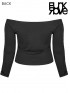 Plus Size Gothic Off-The-Shoulder Top