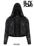 Plus-Size Gothic Chinoiserie Rose & Spiked Nails Hoodie Jacket 