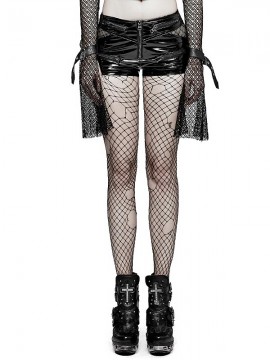 Sexy Punk Shiny Bicast Leather Locomotive Shorts