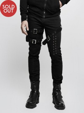 Mens Punk Jean with Detachable Side Pocket