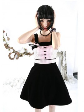Lolita 3-Piece Polka Dot Dress