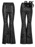 Gothic Dragon Totem Print Flared Pants
