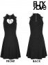 Heart Shaped Hollow-Out Lace Up Dress