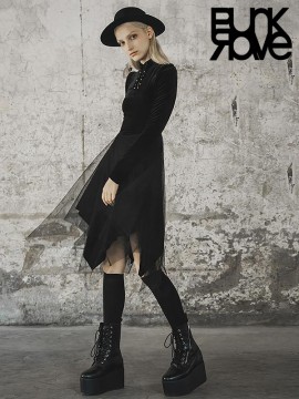 Daily Life - 'Bat Wing Fairy' Series - Chinese Style Collar Dress