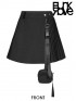 Daily Life Academic Pleated Skirt with Removable Thigh Pouch Bag