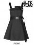 Daily Life - 'Hardcore Girl' Series Military Style Pinafore Shift Dress