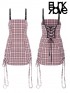 Daily Life "Sweet Cool Girls" Checkered Dress - Pink