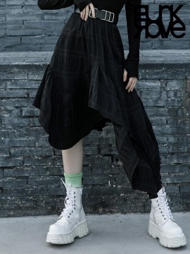 Daily Life Asymmetrical Long Skirt