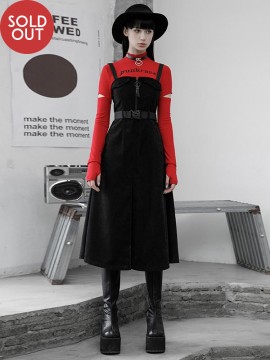 Daily Life Punk Sling Worker Dress