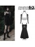 Daily Life 3-Piece Punk Choker with Detachable Long Mesh Gloves