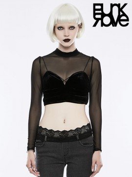 Punk Sexy Joker Mesh Top