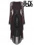 Gothic Goddess Classic Black & Red High Low Dress
