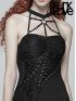 Gothic Cobweb Halterneck Dress