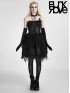 Gothic Lolita Strapless Black Dress