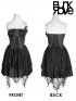 Gothic Lolita Strapless Black Dress