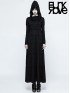 Gothic Multi-Layered Long Sleeve Dress with Hood