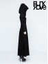 Gothic Multi-Layered Long Sleeve Dress with Hood