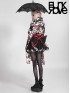 Gothic Lolita Black Floral Lace Umbrella