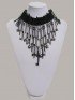Gothic Safety Pin & Skull Cross Necklace