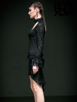 Gothic Rose Knit Lace Top
