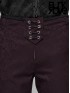 Mens Gothic Wine Floral Metal Swallow Pants