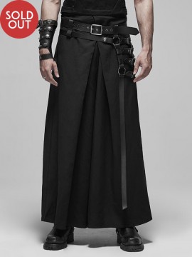 Mens Japanese Kimono Hakama Warrior Pants