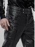 Mens Punk Imitation Leather Pants