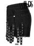 Gothic Distressed Denim Shorts - Black
