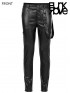 Mens Punk PU Leather Pants