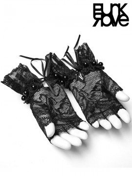Lolita Black Lace Gloves