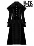  Lolita Queen Of Hearts Long Coat - Black
