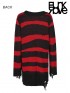 Gothic Black & Red Pullover Sweater