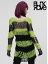 Punk Black & Green Decayed Sweater