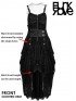 Steampunk Adjustable High/Low Dress - Black