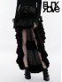 Steampunk High/Low Layered Skirt - Black