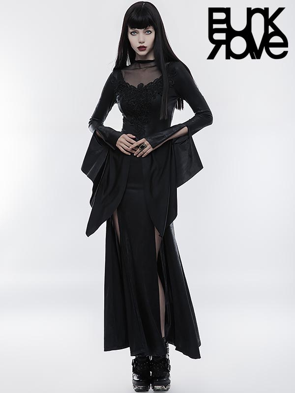 Punk Rave Australia WQ-349 Womens Gorgeous Gothic High Cross Goddess Dress