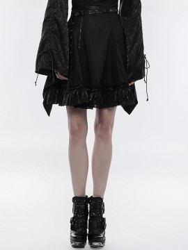 Punk High Waist Kimono Skirt