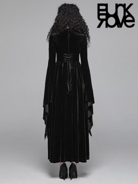Gothic Witch Double Layer Sleeve Dress