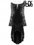 Gothic Velvet Lace High/Low Dress