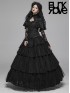 Gothic Tiered Lace Long Skirt