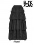 Gothic Tiered Lace Long Skirt
