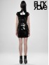Punk Sci-Fi Leather Chinese Style Cheongsam Dress