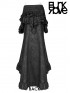 Steampunk Nobel Fishtail Skirt - Black